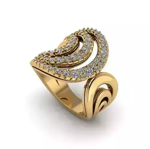 57 Set of earrings and ring