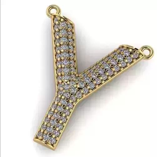 56 Pendant in the shape of the letter Y
