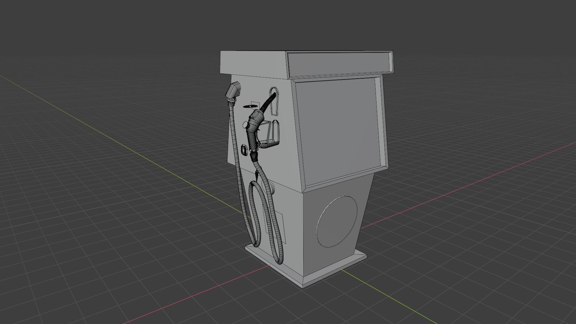 Gas Pump 1970s 3D model_6