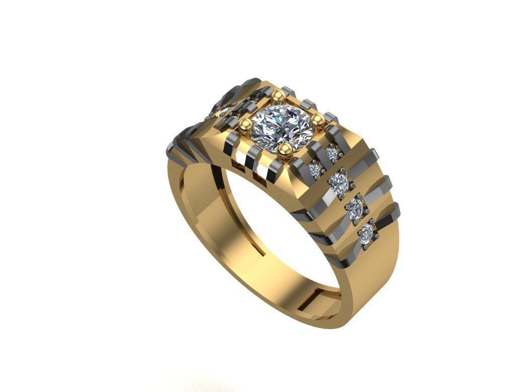 Man ring 3D print model_10