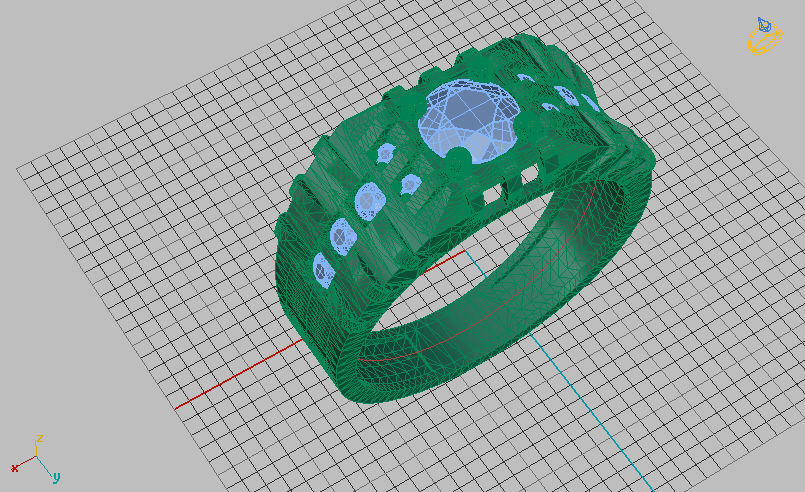 Man ring 3D print model_14