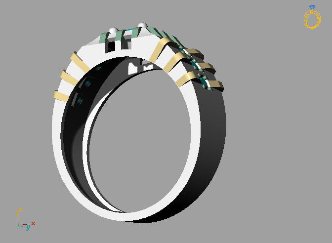 Man ring 3D print model_16