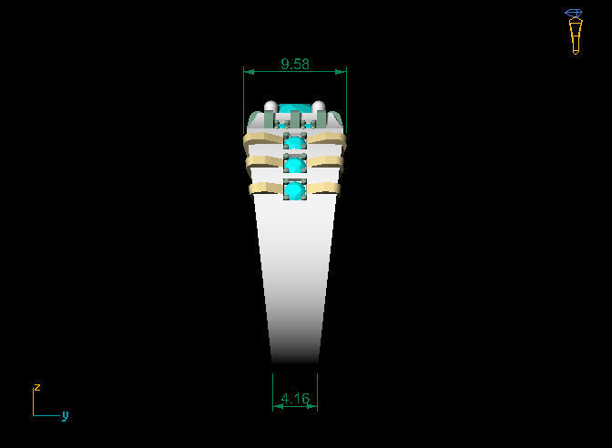 Man ring 3D print model_9