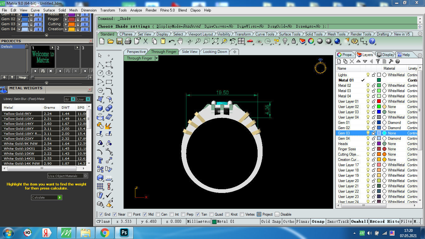 Man ring 3D print model_5