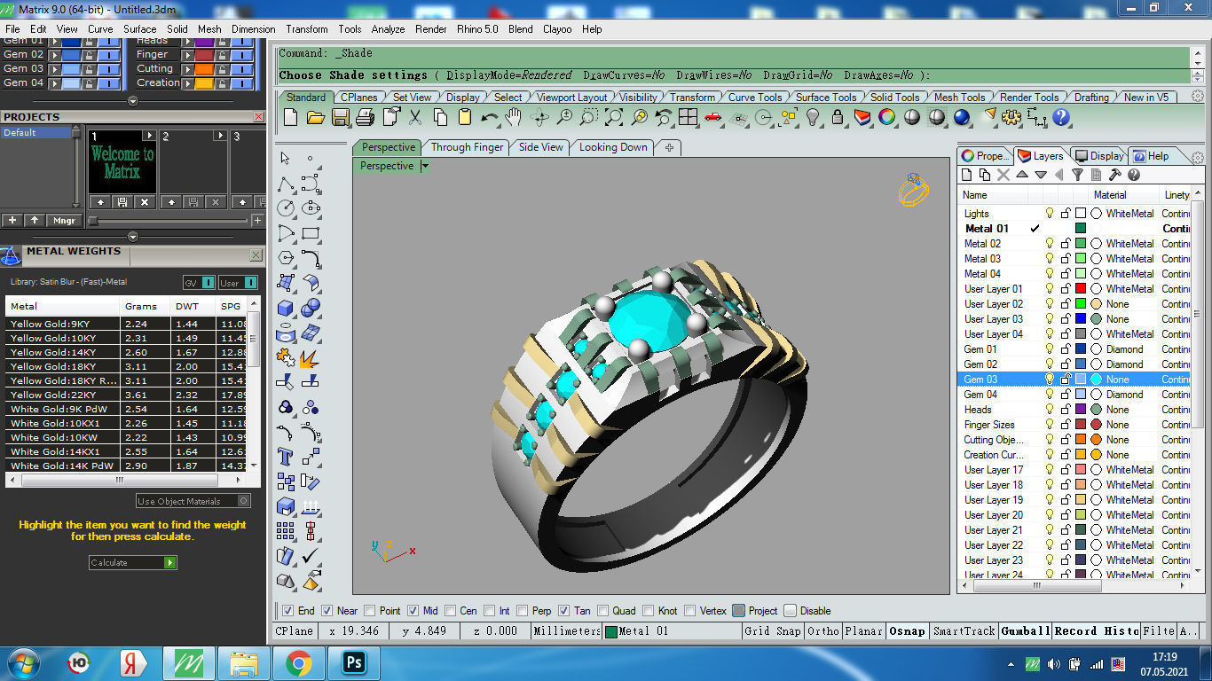 Man ring 3D print model_3