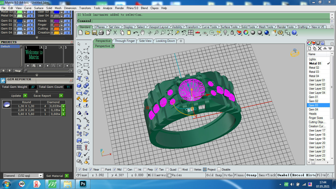 Man ring 3D print model_4
