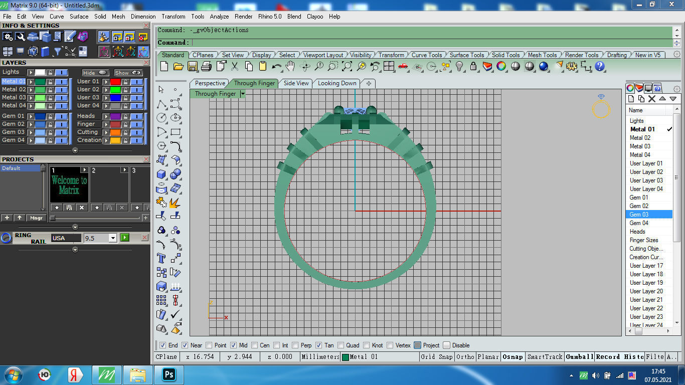 Man ring 3D print model_6