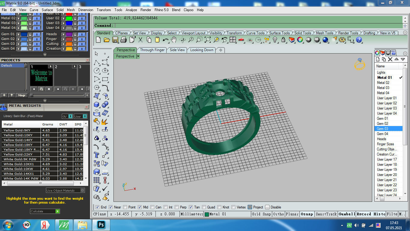 Man ring 3D print model_7