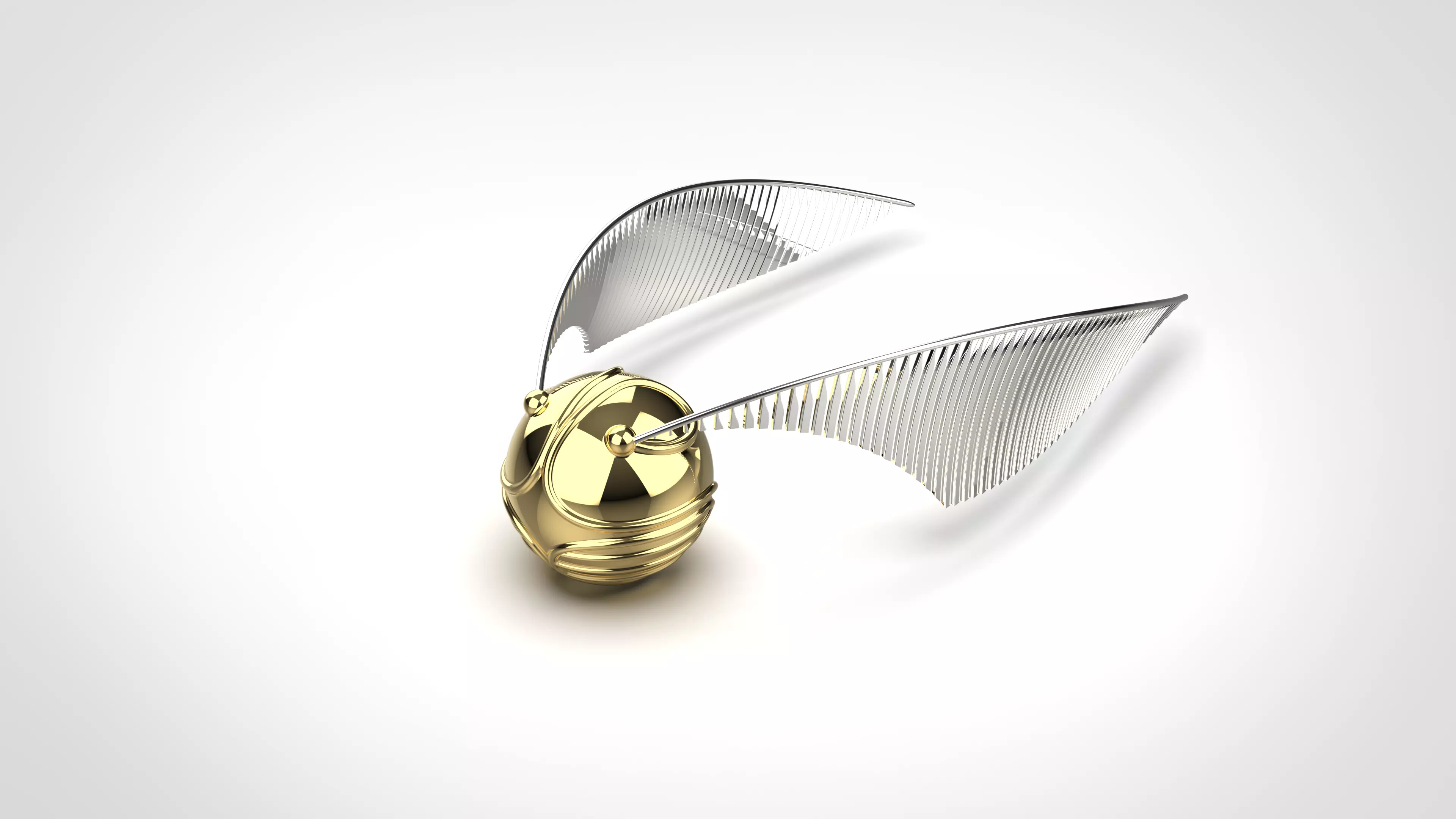 Golden snitch from Harry Potter 3D model_0