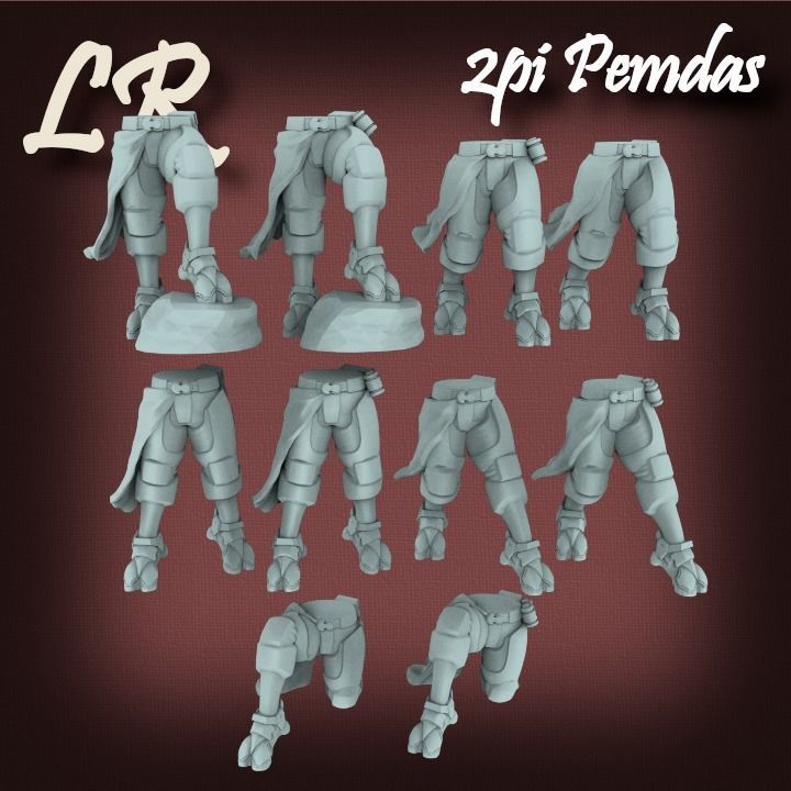 2pi Pemdas warriors multi part kit and Scout Bourdon 3D print model_9