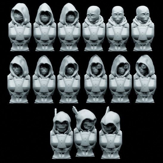 2pi Pemdas warriors multi part kit and Scout Bourdon 3D print model_12