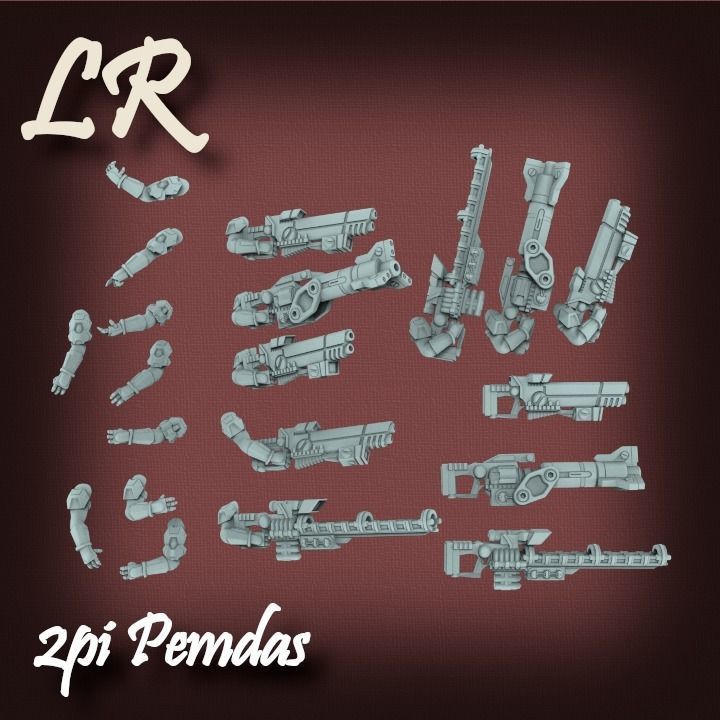 2pi Pemdas warriors multi part kit and Scout Bourdon 3D print model_7