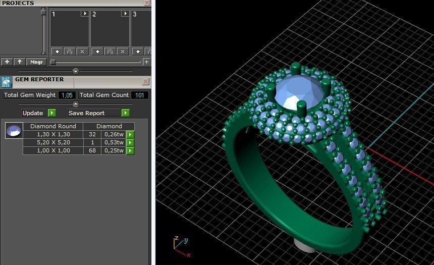 27 Ring 3D print model_7