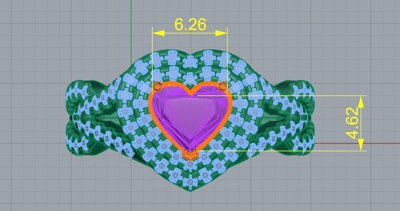 26 Female ring 3D print model_5