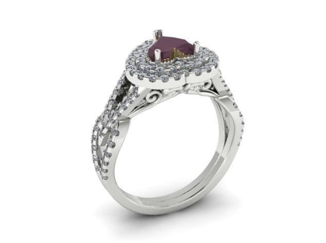 26 Female ring 3D print model_2