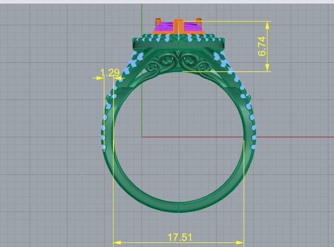 26 Female ring 3D print model_6