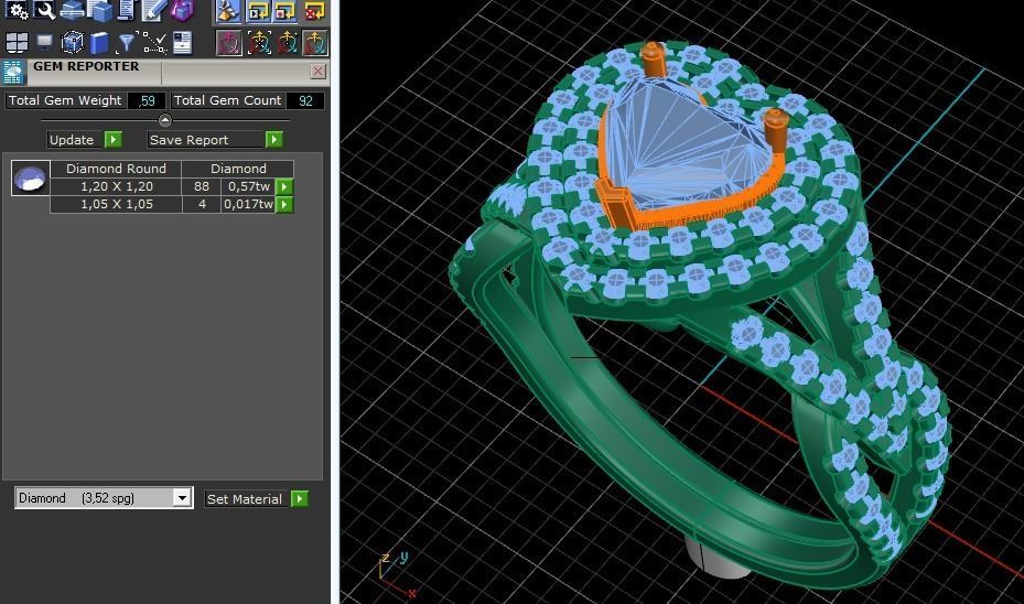 26 Female ring 3D print model_3