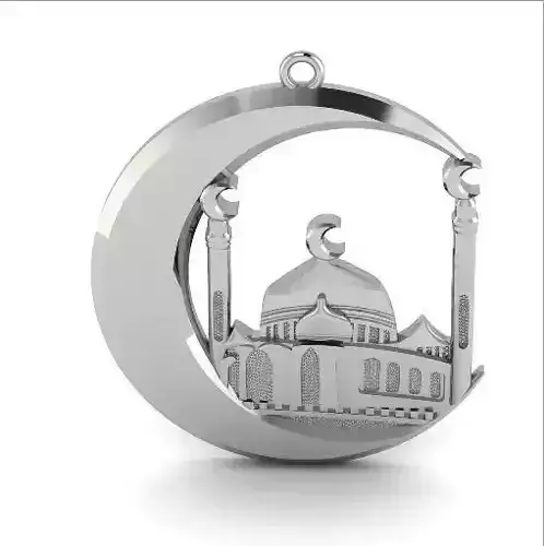 17 Pendant muslim crescent