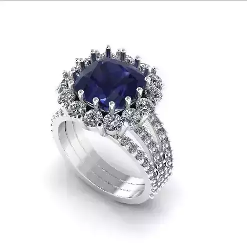 13 Womens ring with stones