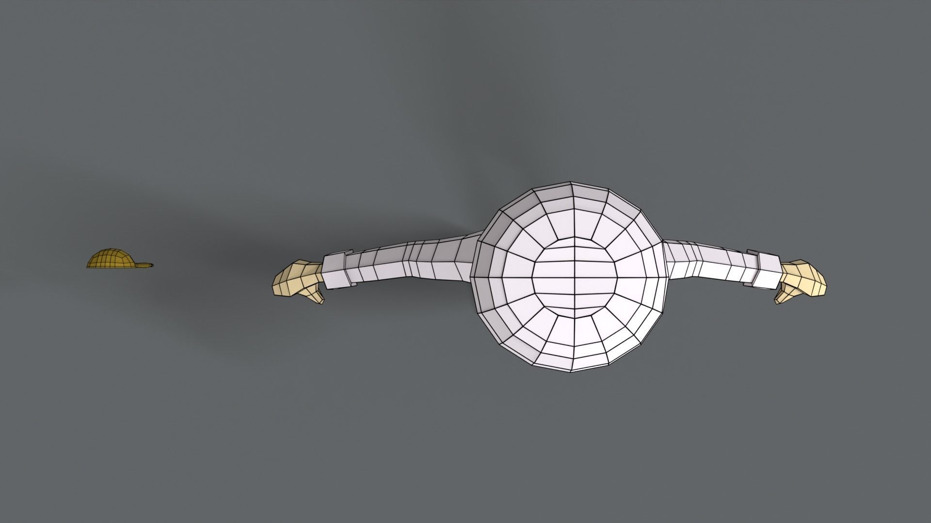 Low Poly Cartoon Chef Low-poly 3D model_17