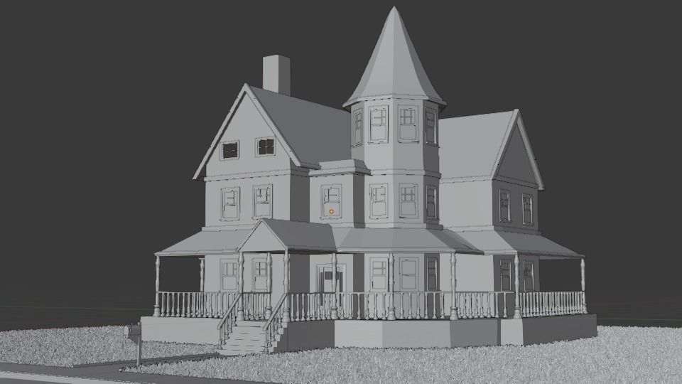 House victorian 3D model_4