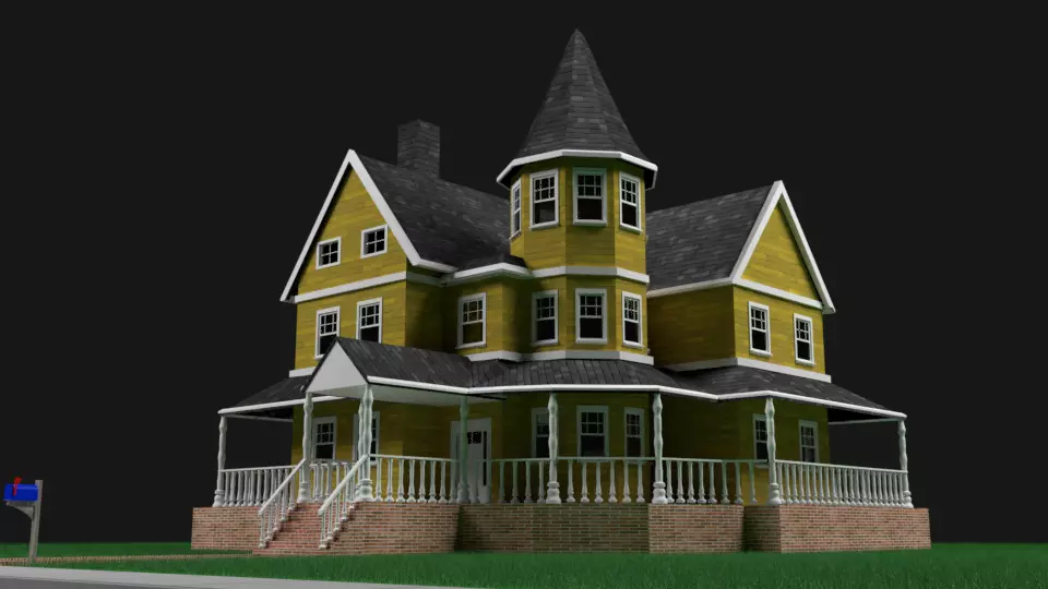 House victorian 3D model_0