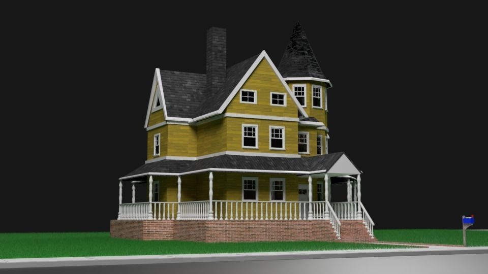 House victorian 3D model_1