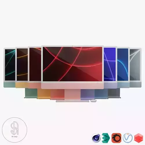 Apple iMac 2021 Magic Keybord Magic Mouse