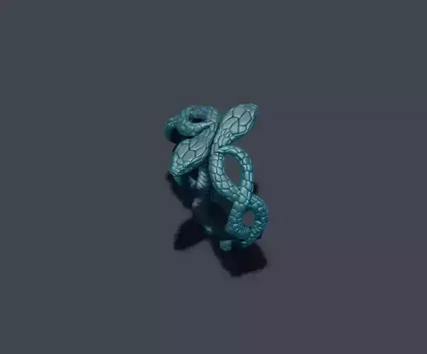 snake ring 3D print model