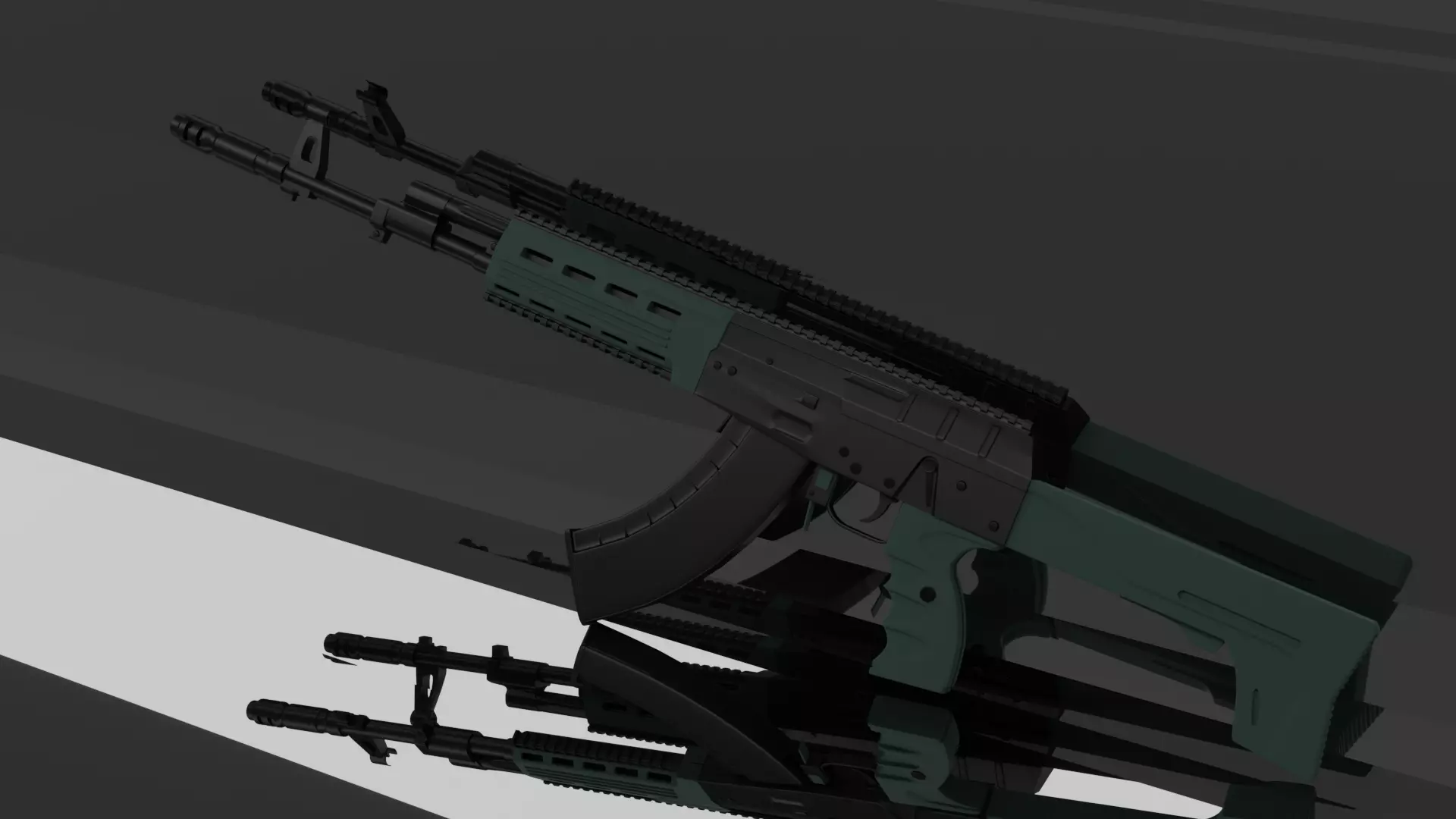 Ak-12 ak - rifle Free low-poly 3D model