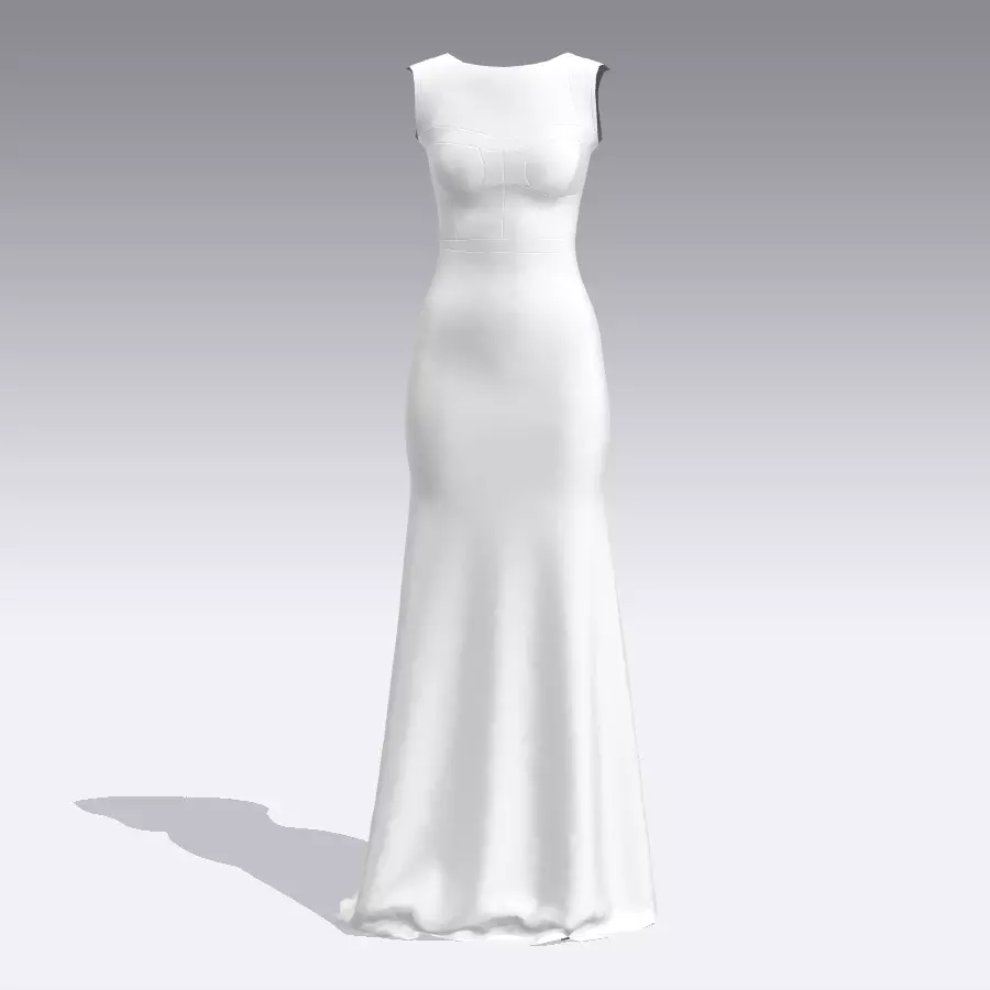 KORSET DRESS 3D model_0
