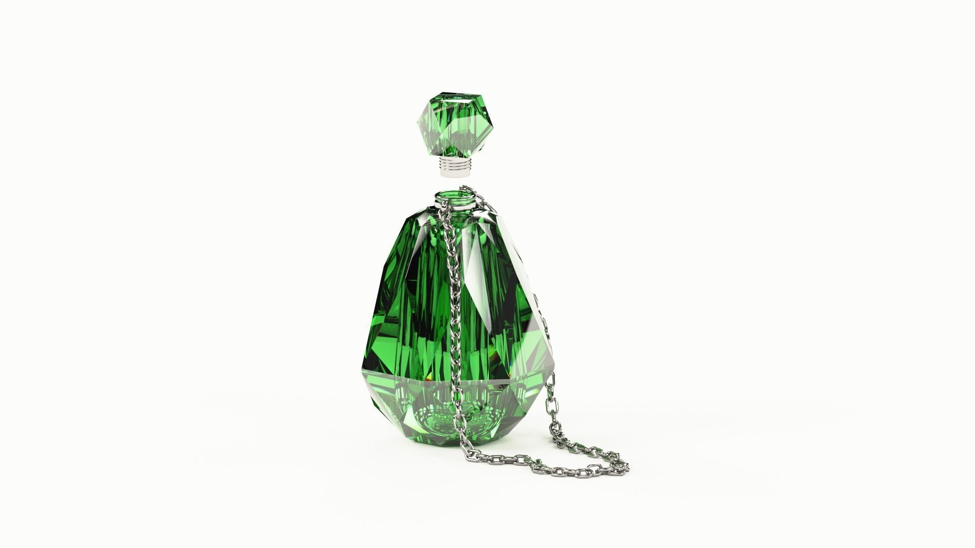 Crystal Magic Bottle 3D model_3