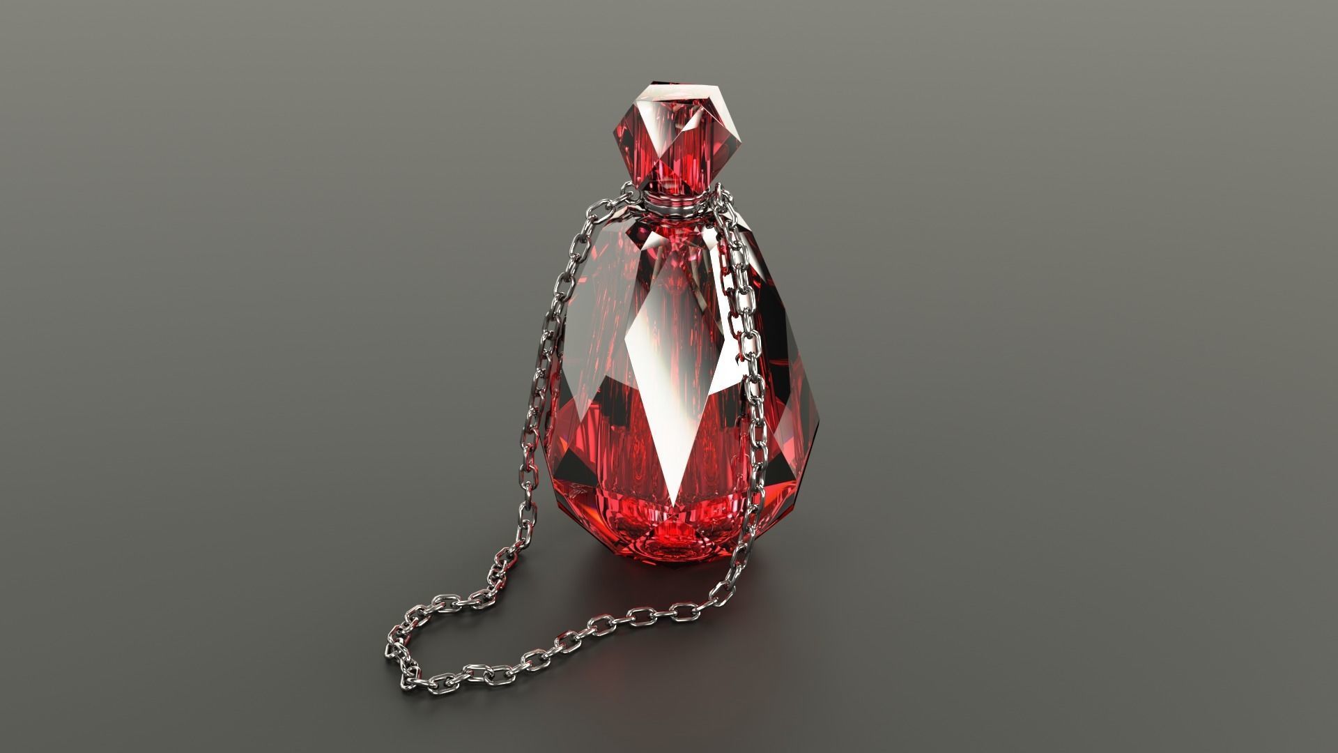 Crystal Magic Bottle 3D model_4