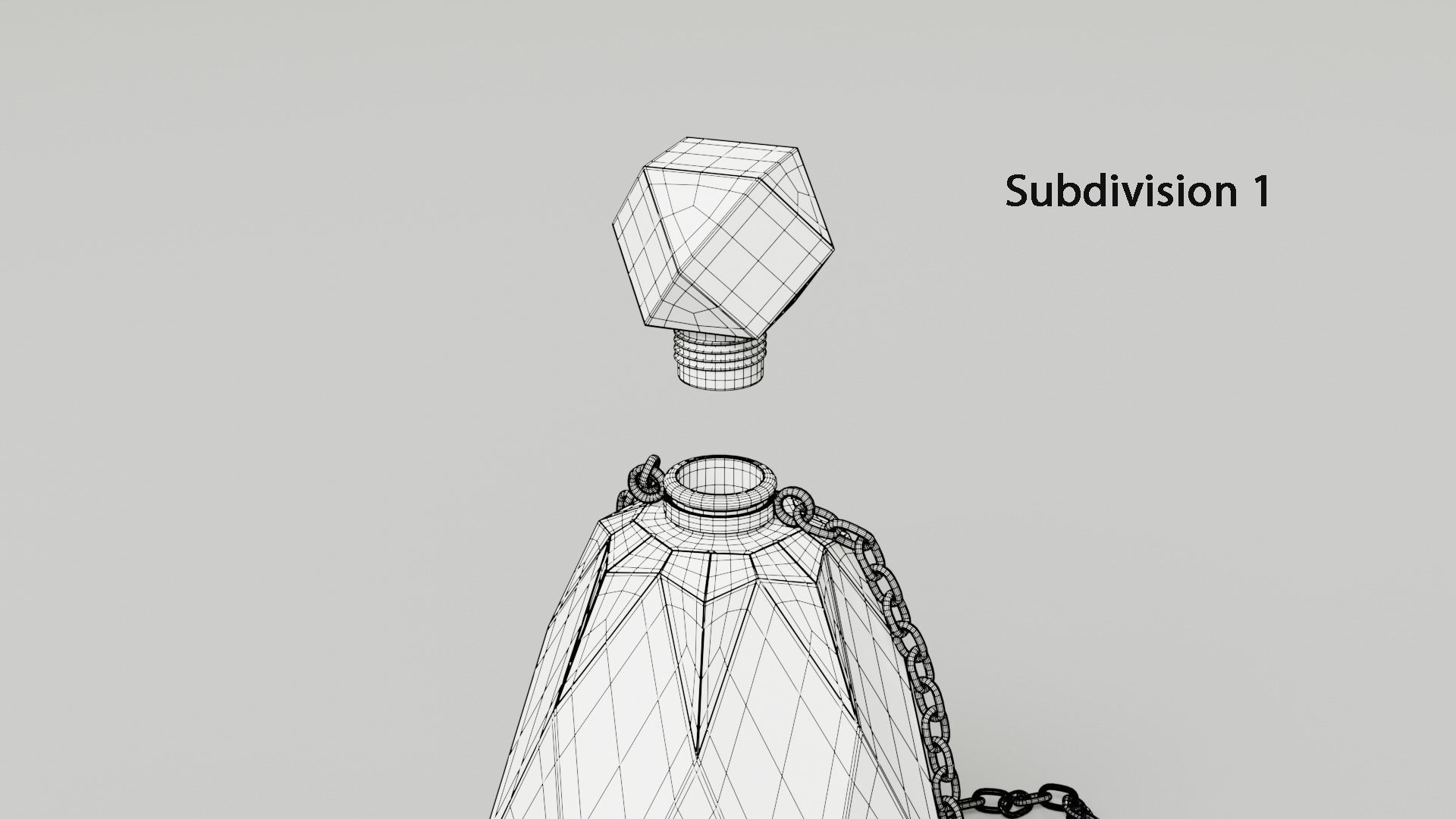 Crystal Magic Bottle 3D model_13