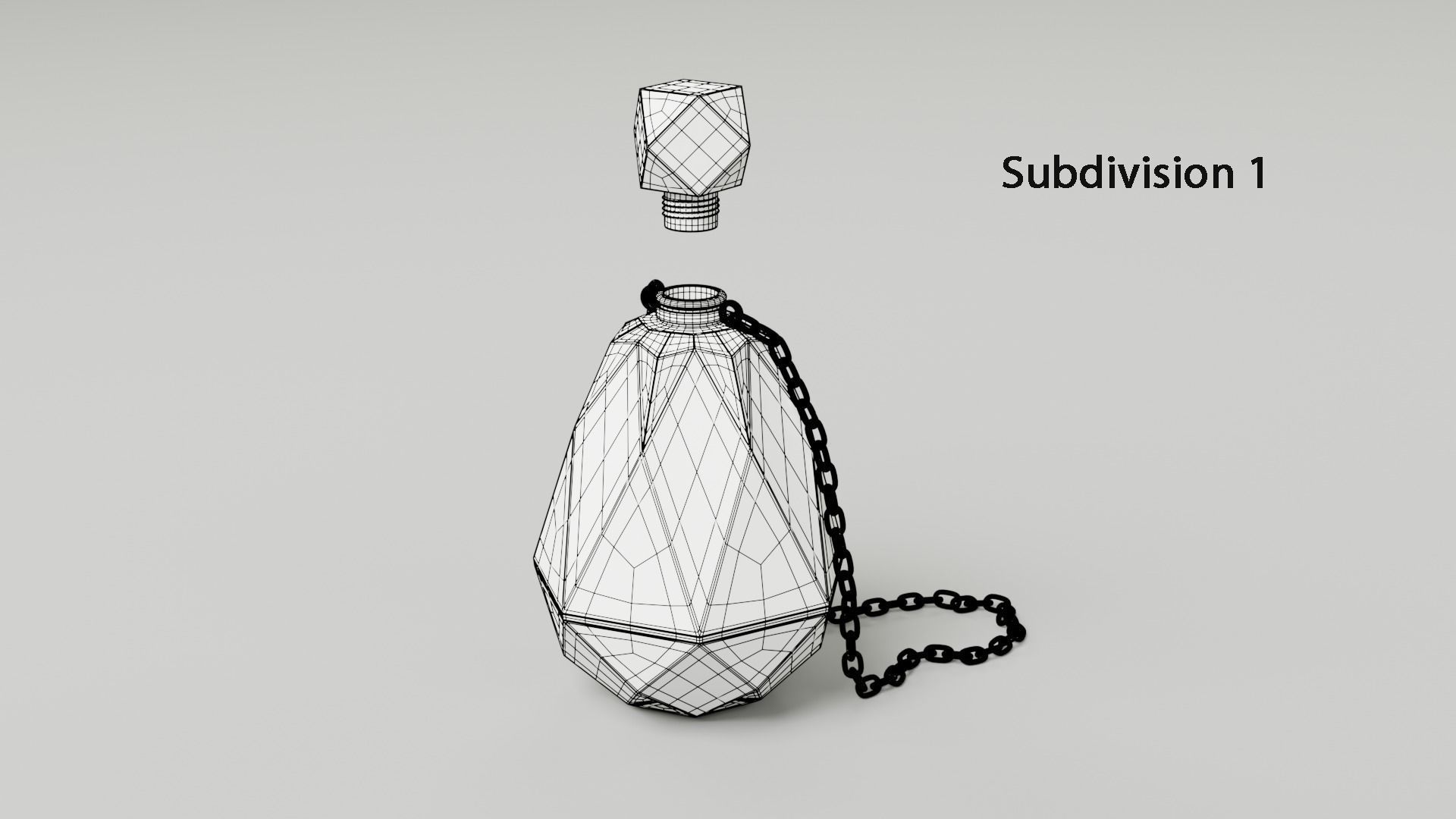 Crystal Magic Bottle 3D model_14