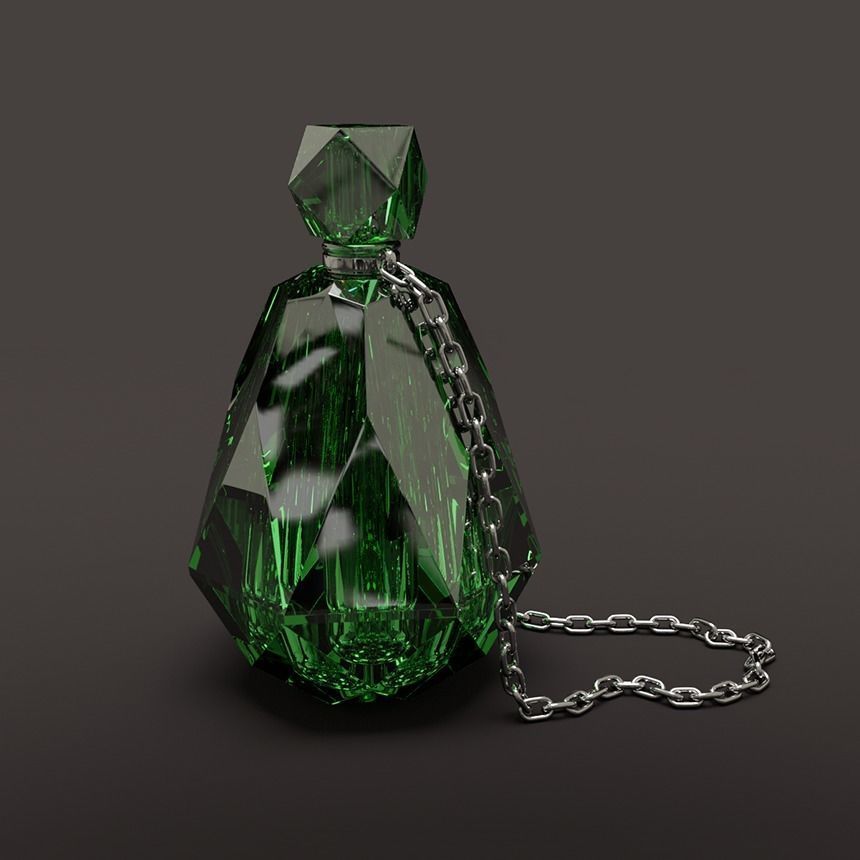 Crystal Magic Bottle 3D model_1