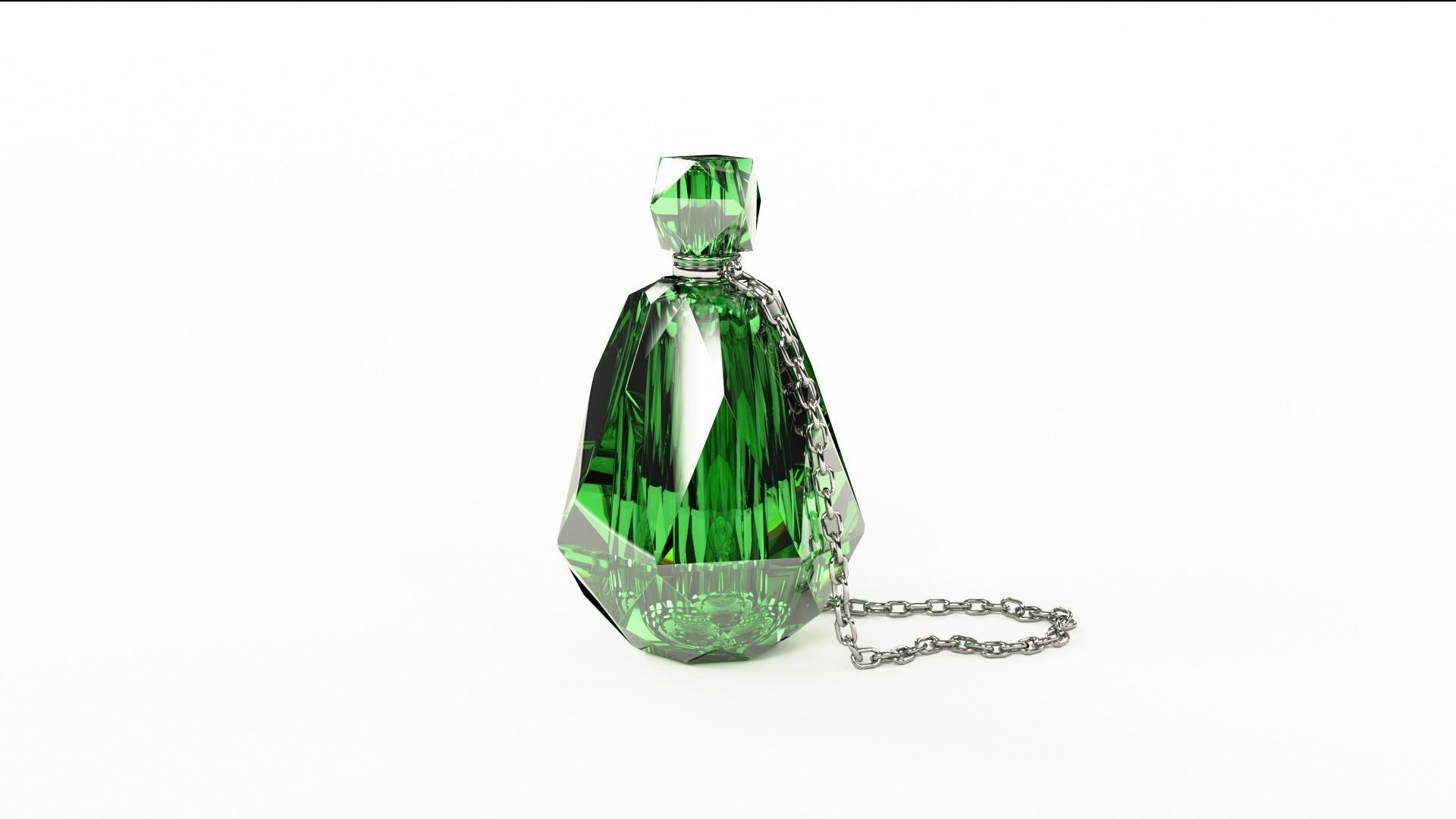 Crystal Magic Bottle 3D model_2