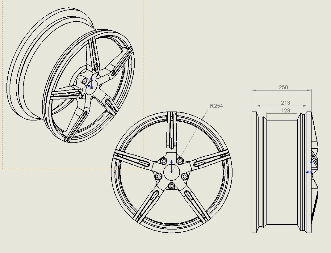 Custom rims 3D print model_14
