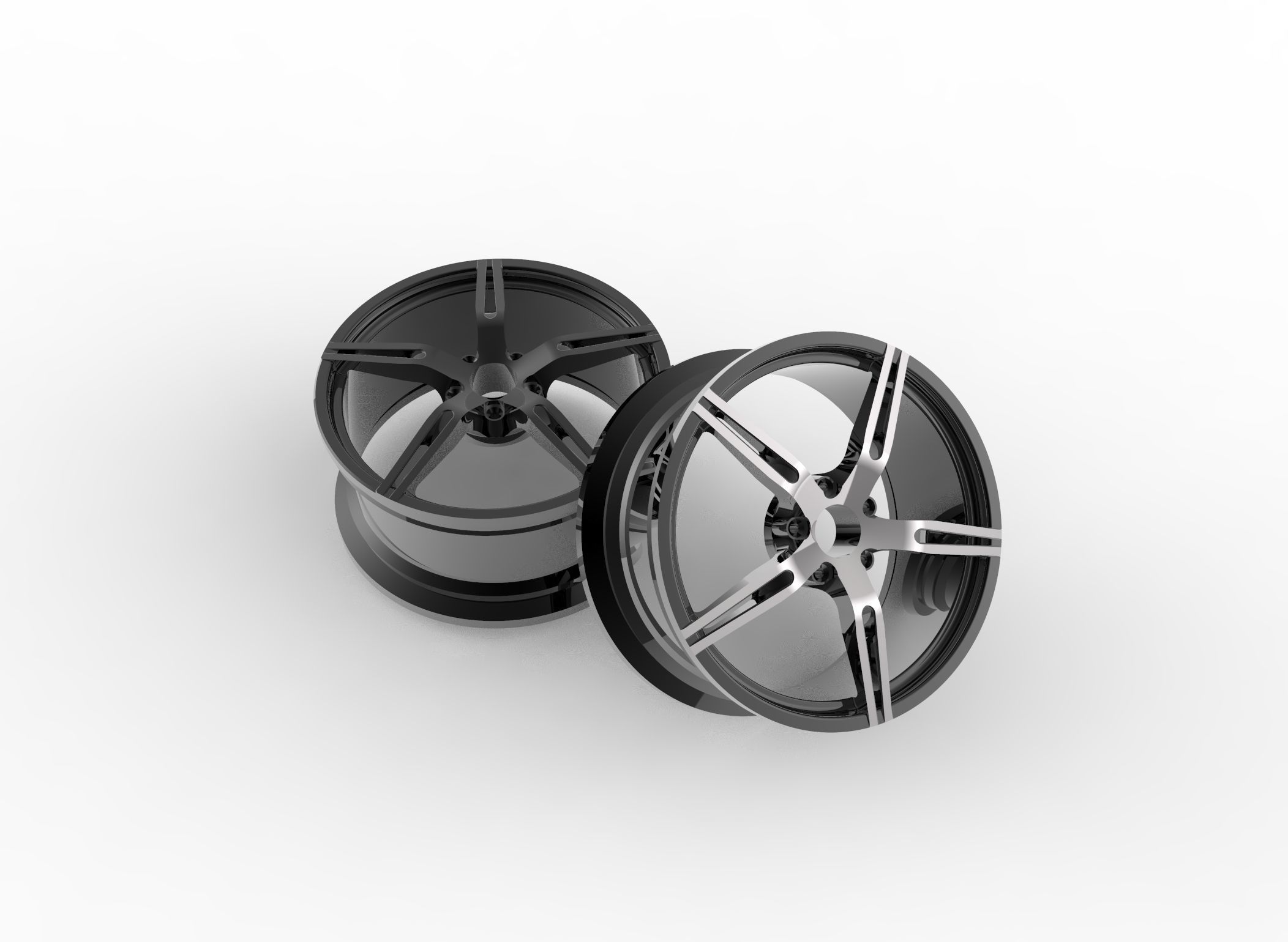 Custom rims 3D print model_7