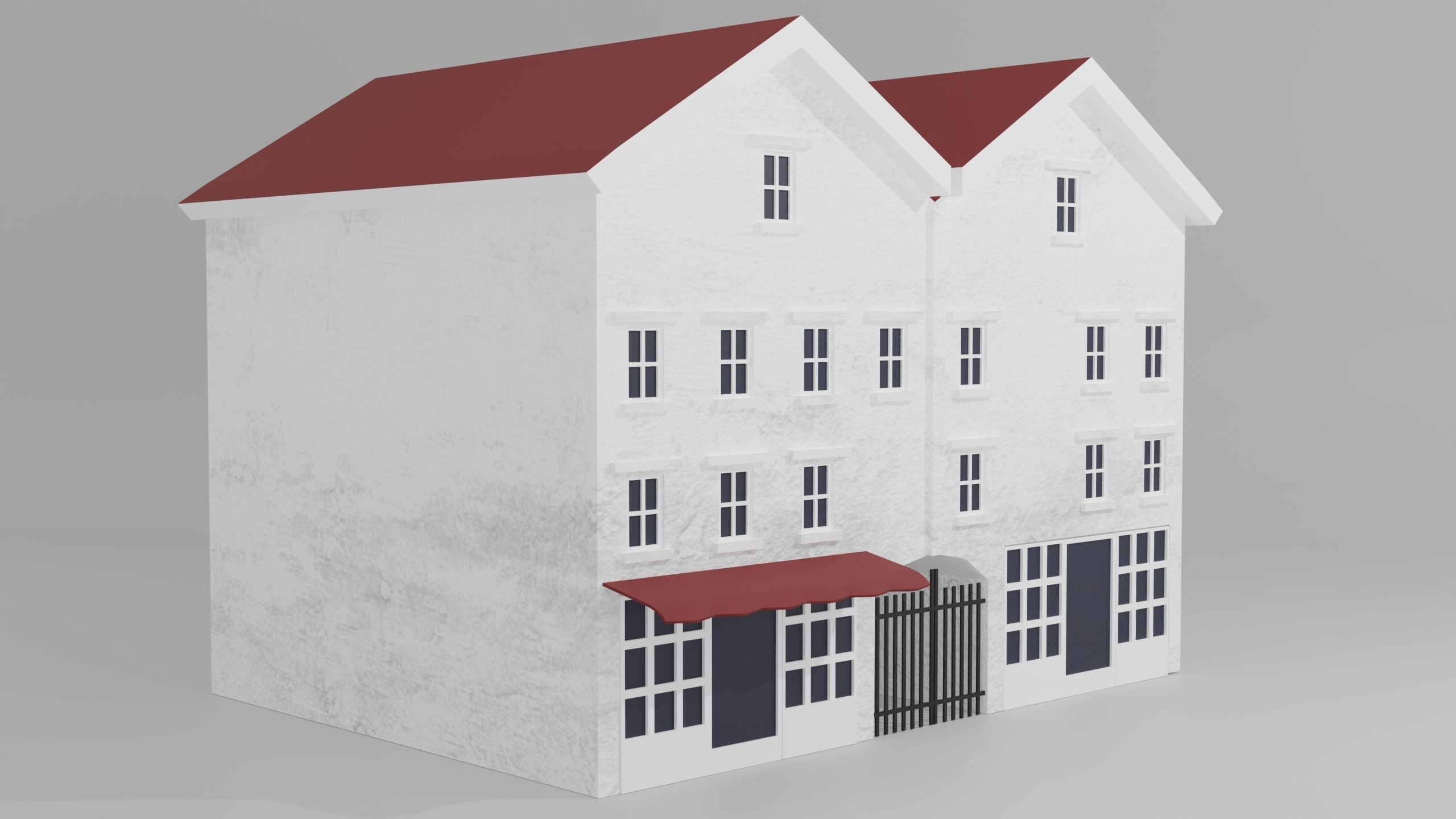 English Building 3D model_1