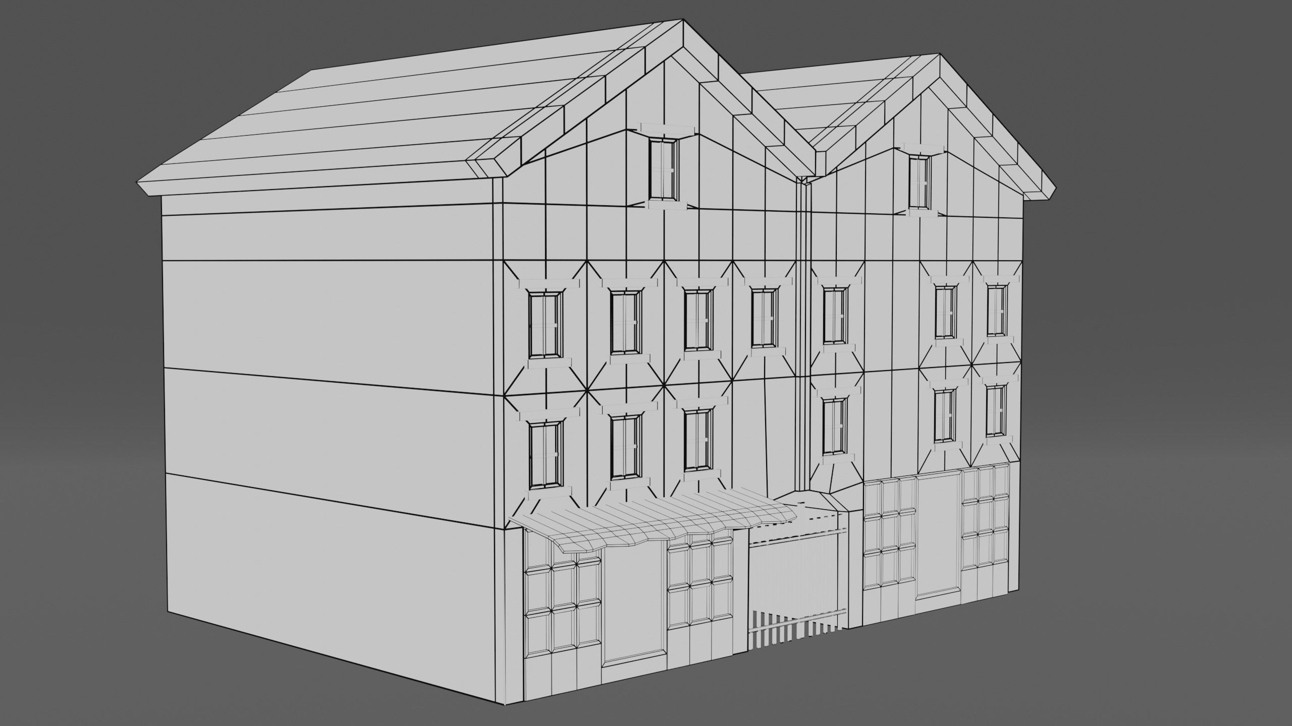 English Building 3D model_11