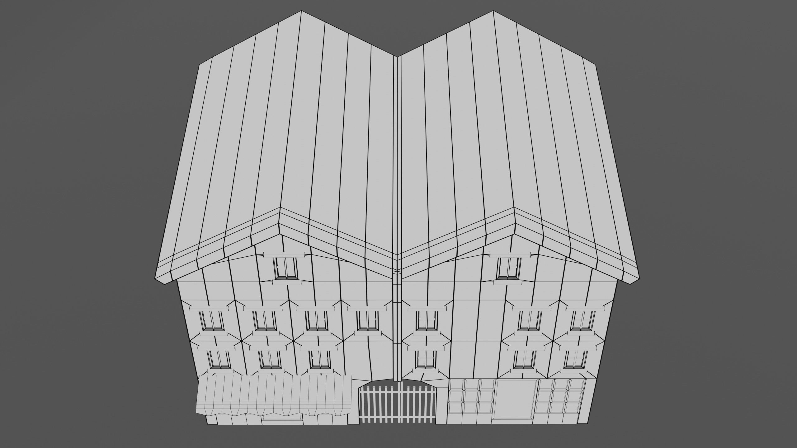 English Building 3D model_13