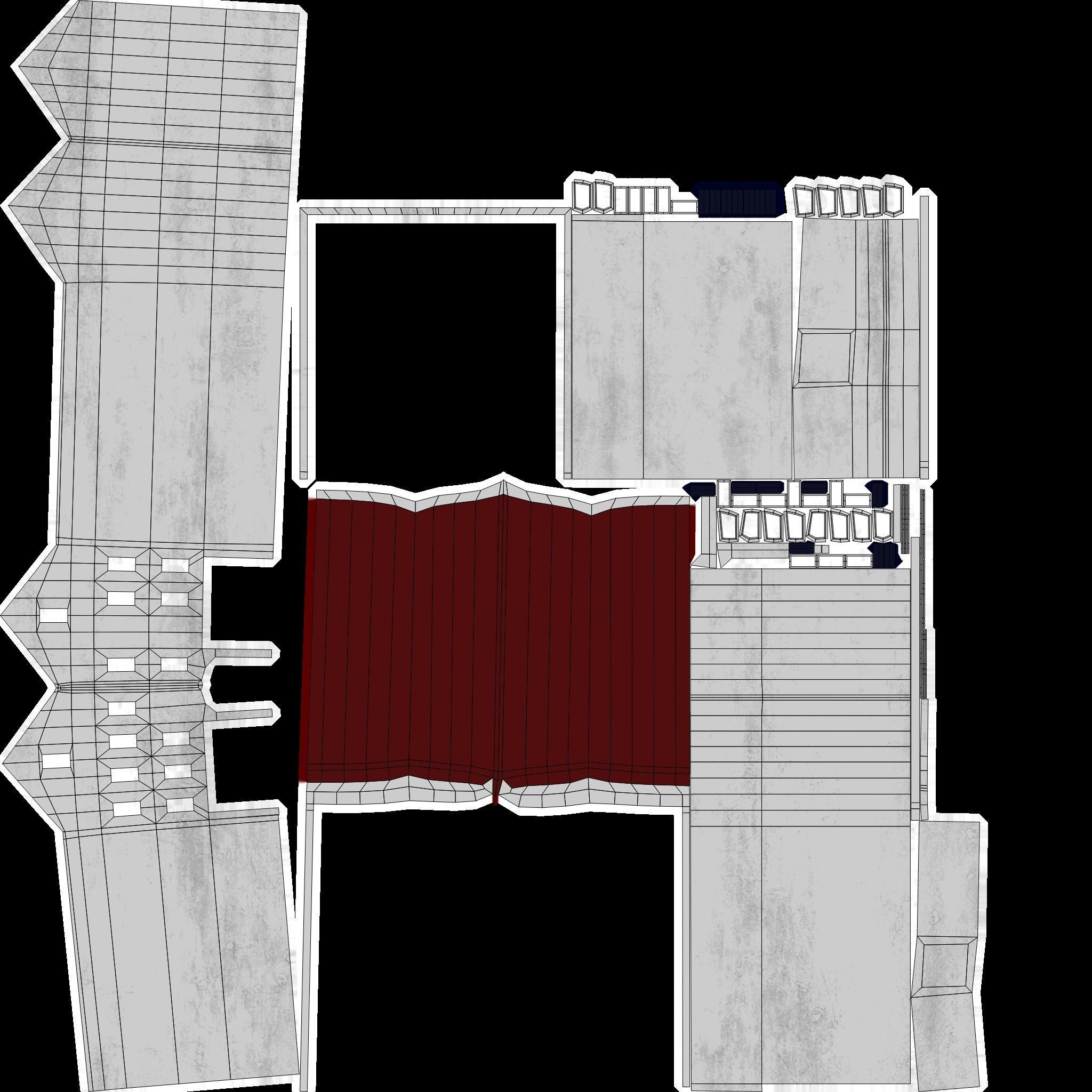 English Building 3D model_16
