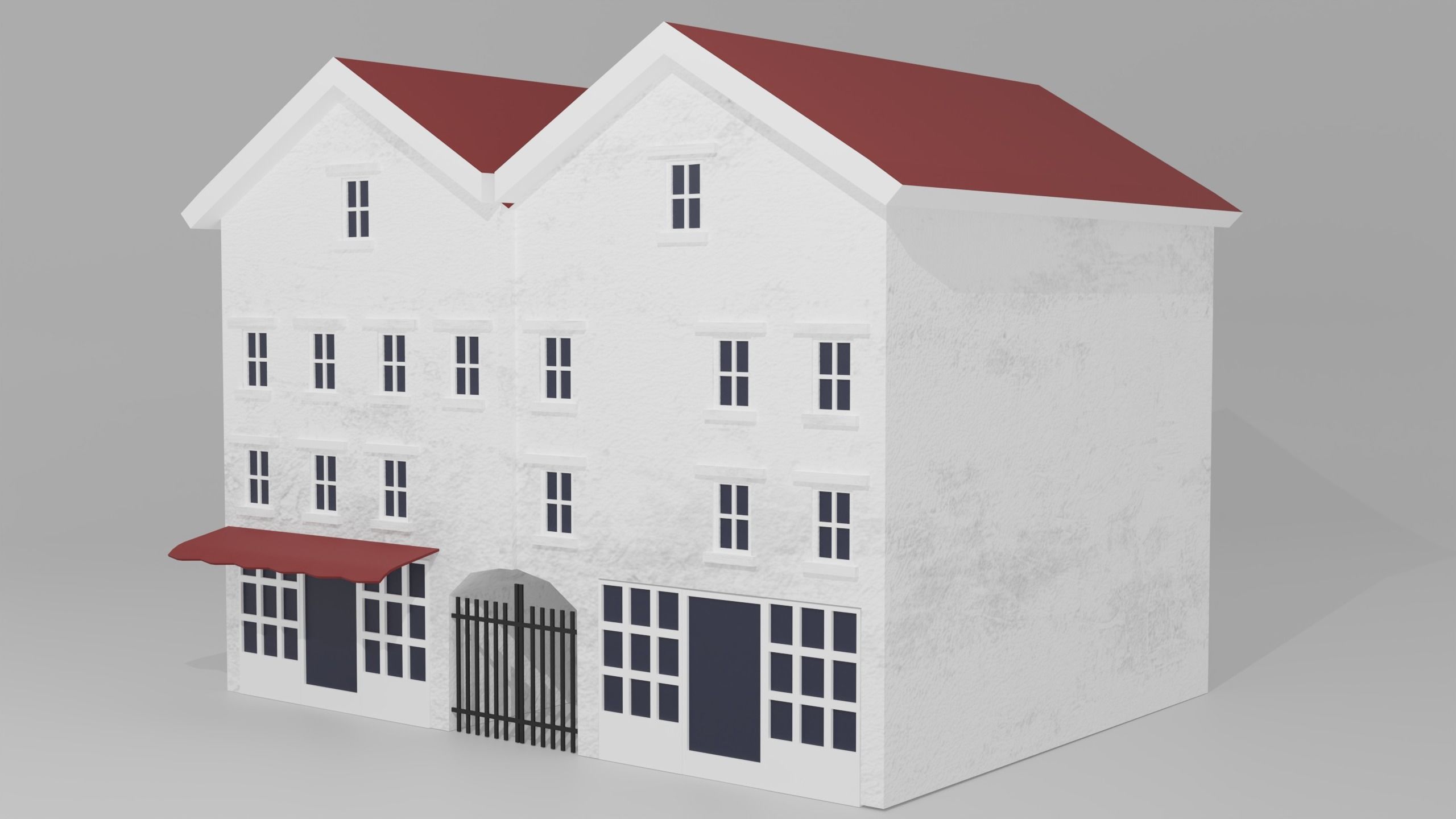 English Building 3D model_2