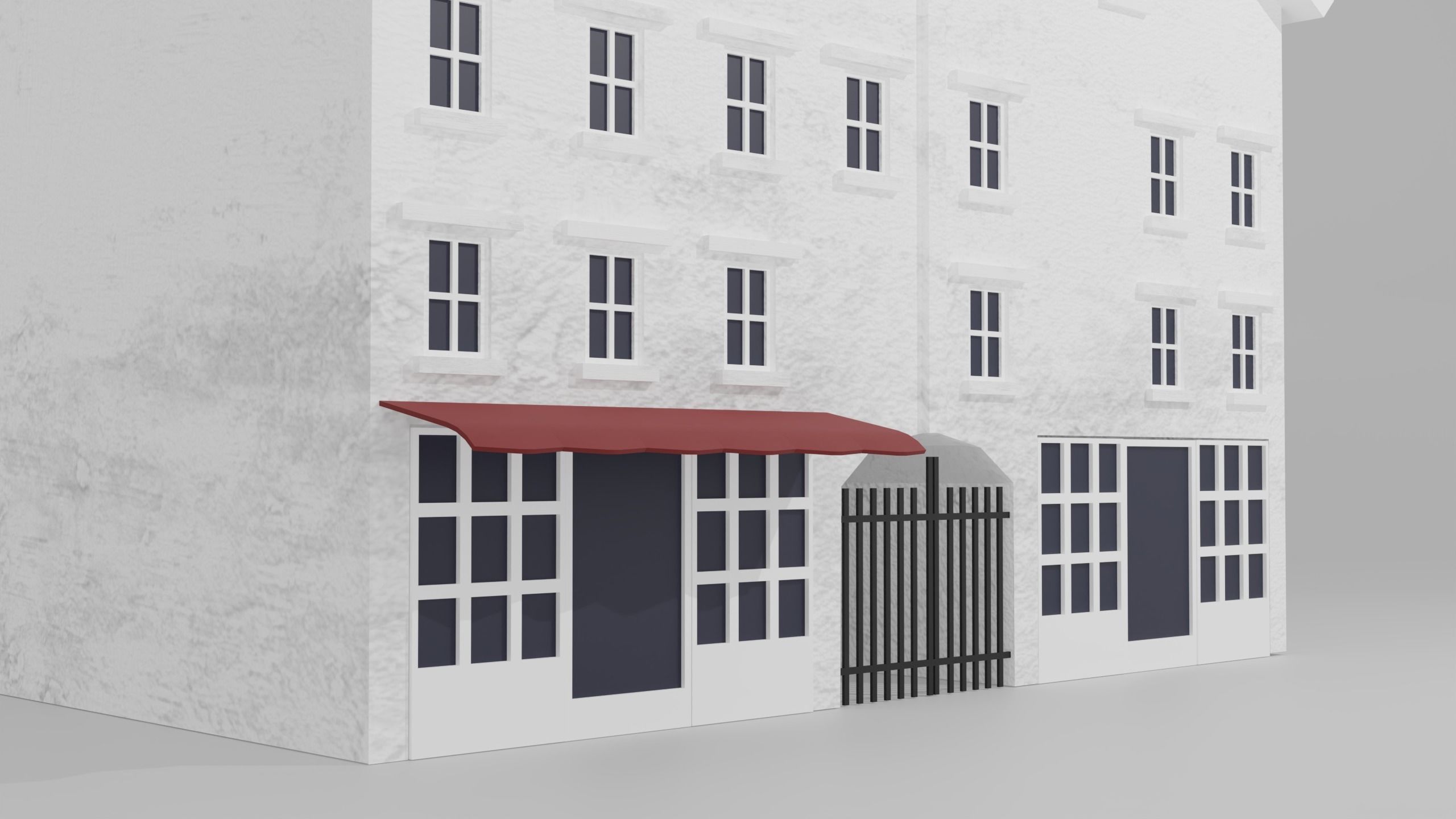 English Building 3D model_5