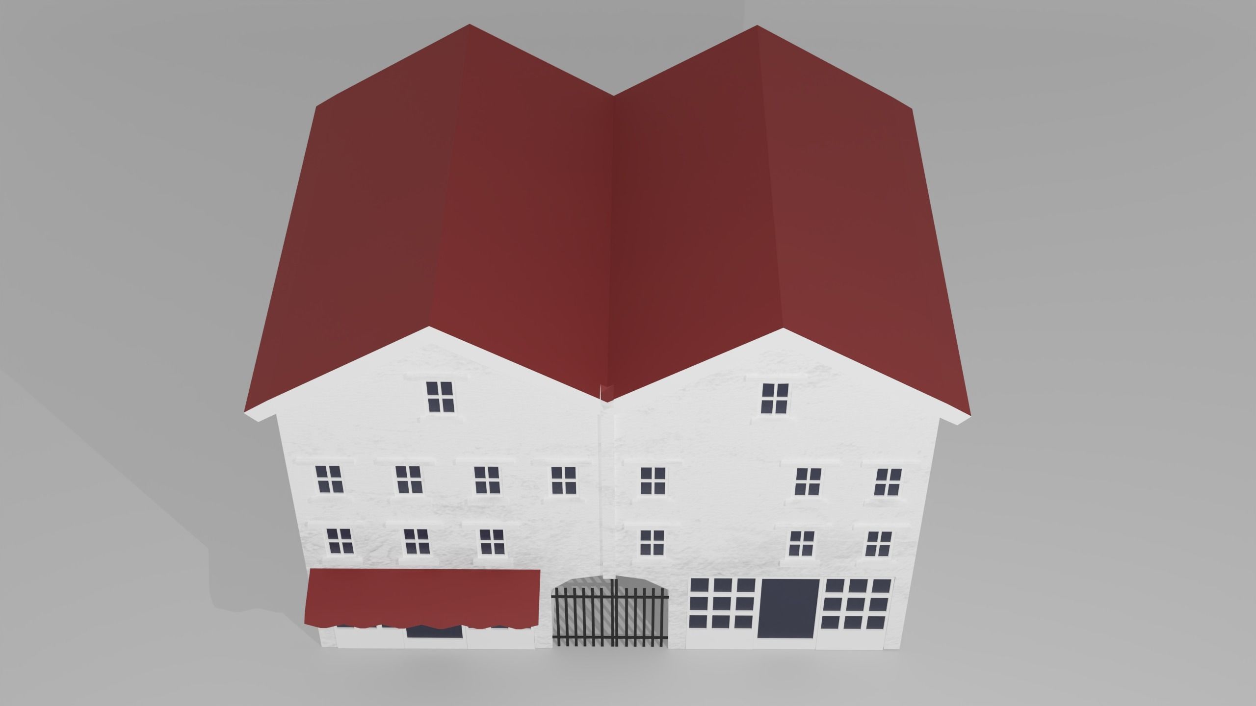 English Building 3D model_3