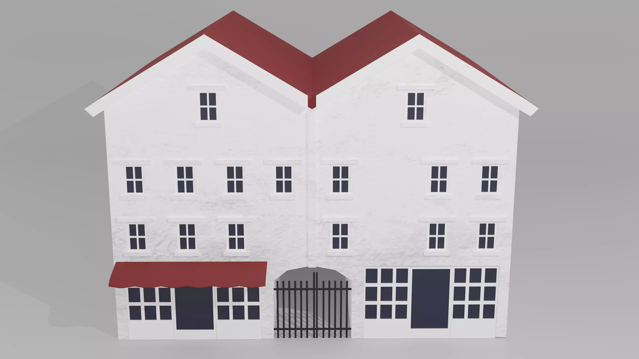 English Building 3D model_0