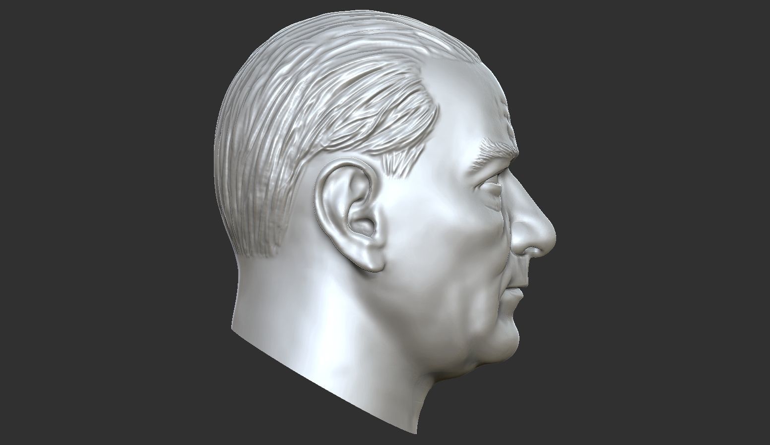 Gazi Mustafa Kemal Ataturk 3D print model_2