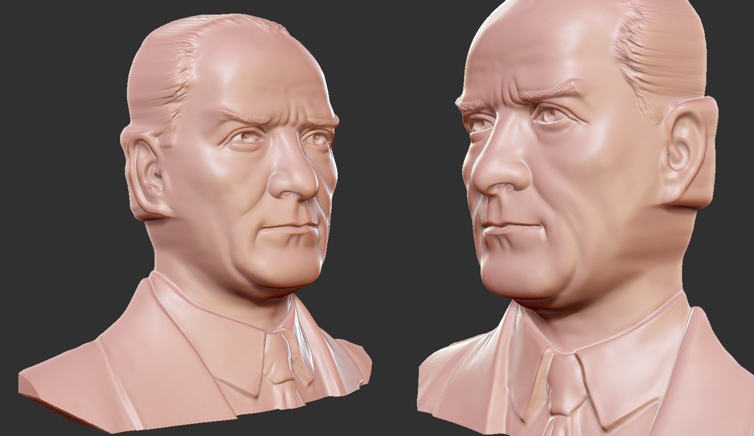 Gazi Mustafa Kemal Ataturk 3D print model_4