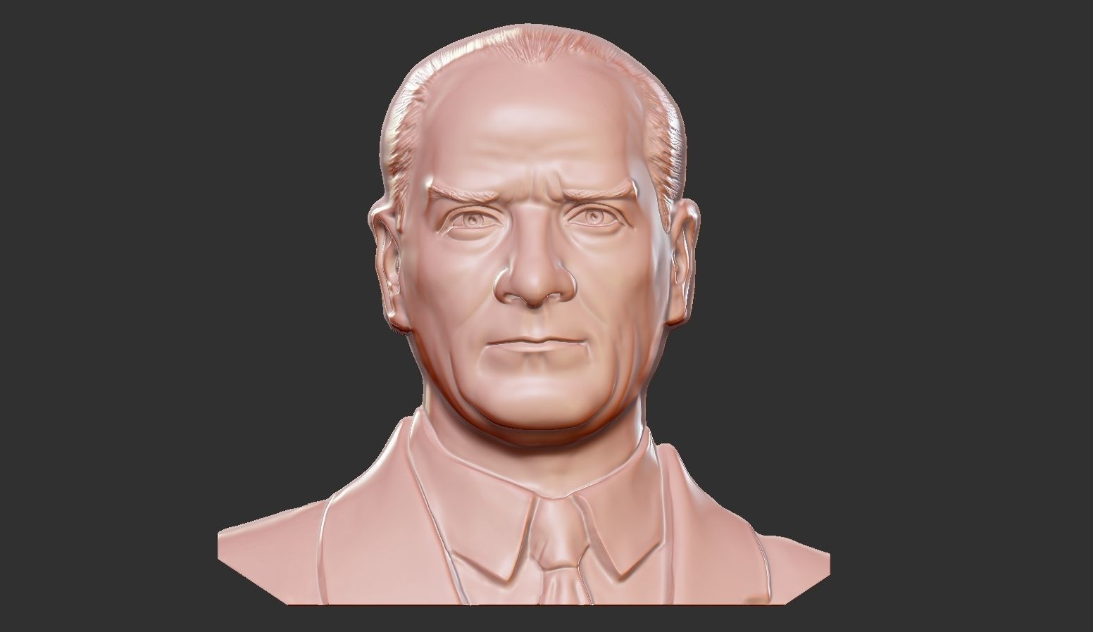 Gazi Mustafa Kemal Ataturk 3D print model_2